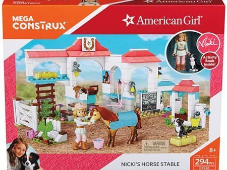 Mega Bloks American Girl Nicki Horse Stables Supply